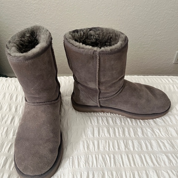 Koolaburra by Ugg Short Gray Suede Boots - Picture 2 of 6